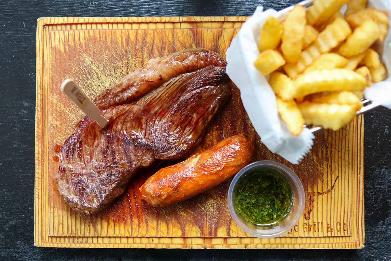 Picanha and Sausage at Amigo Grill