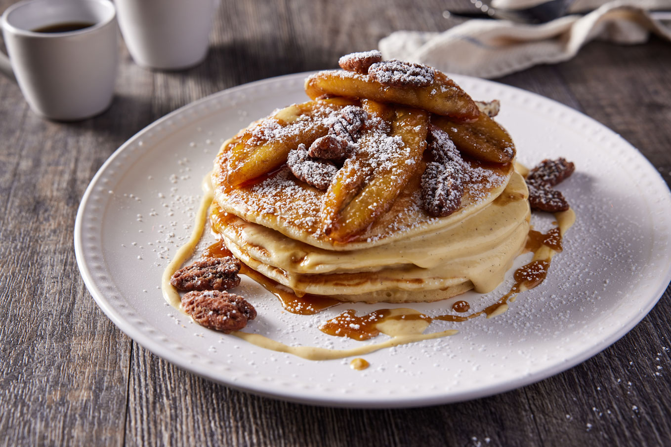 Bananas Foster Pancakes at Sweet Liberty