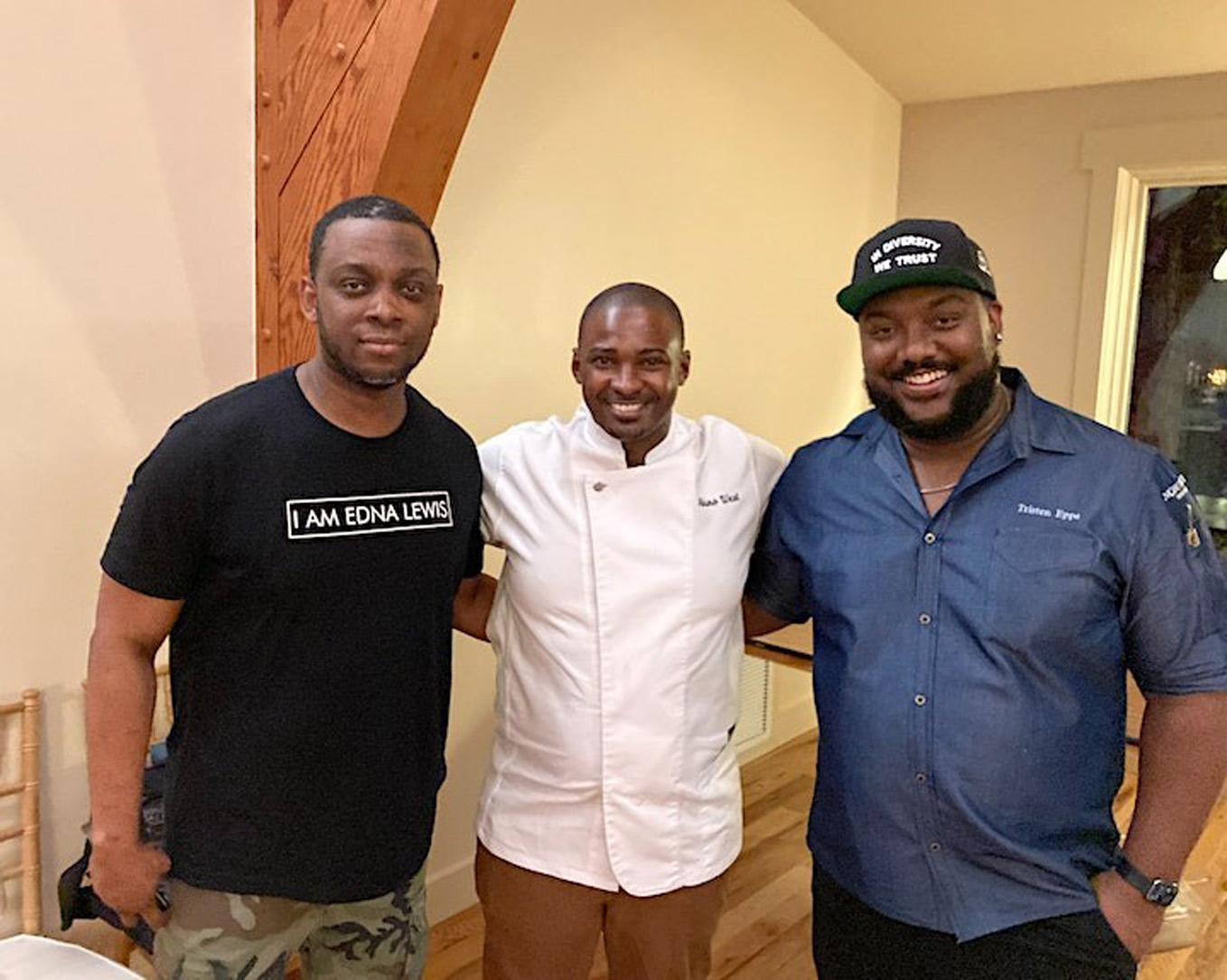 Chefs Cleophus Hetherington, Akino West and Tristen Epps