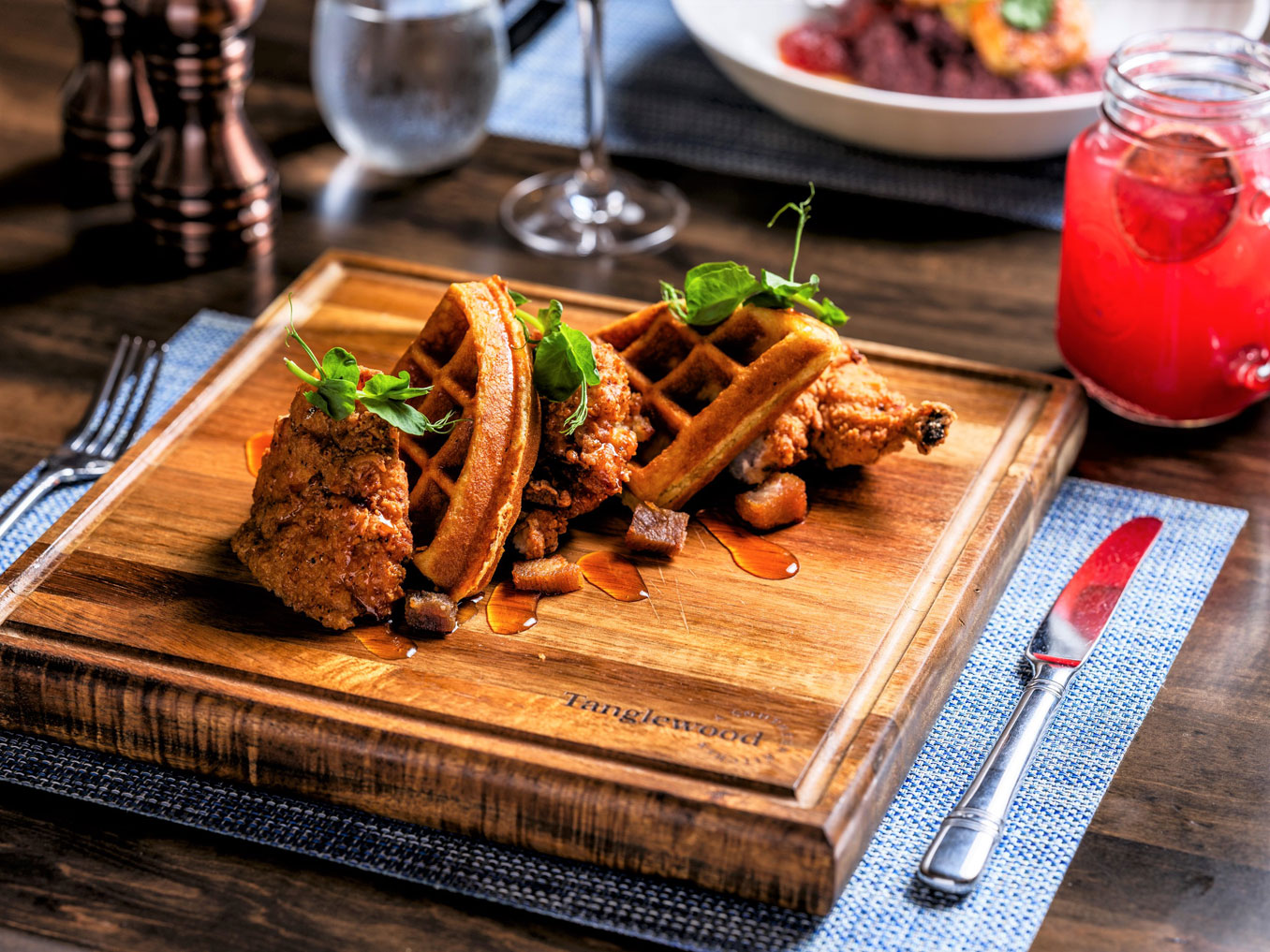 Chicken and Waffles at Tanglewood, A Southern Kitchen