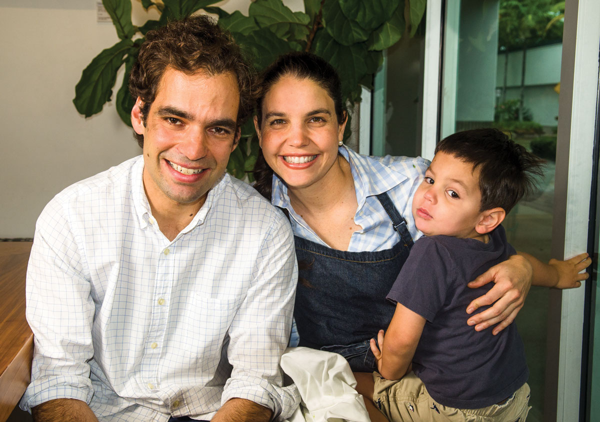 ALL IN THE FAMILY: The Aroa Craft Yogurt team includes Ricardo Aguerrevere and Maria Vargas and their son, Tomas. 