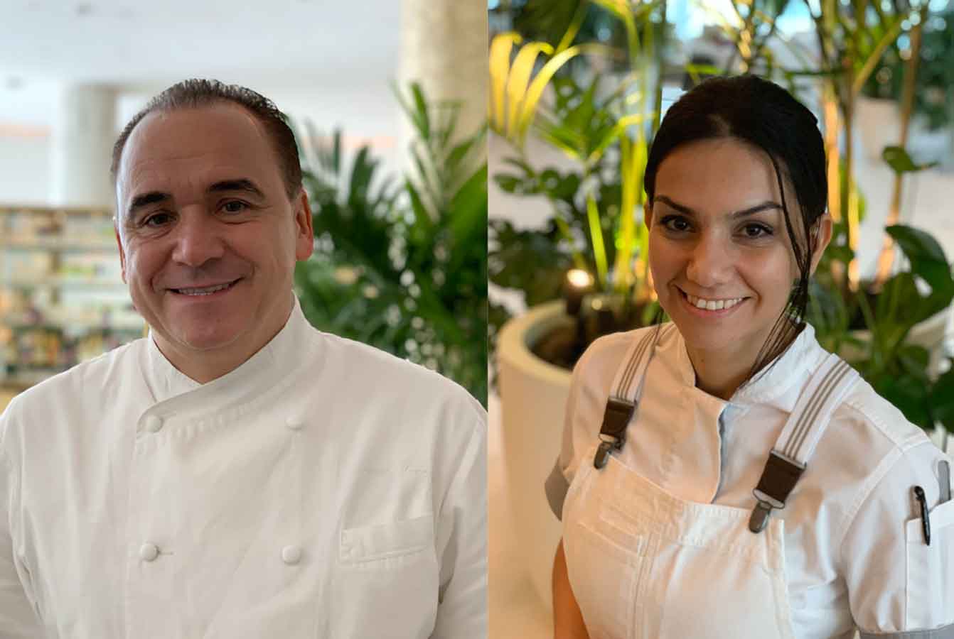Jean-Georges Vongerichten and Ilkay Suuctugu at The Miami Beach Edition