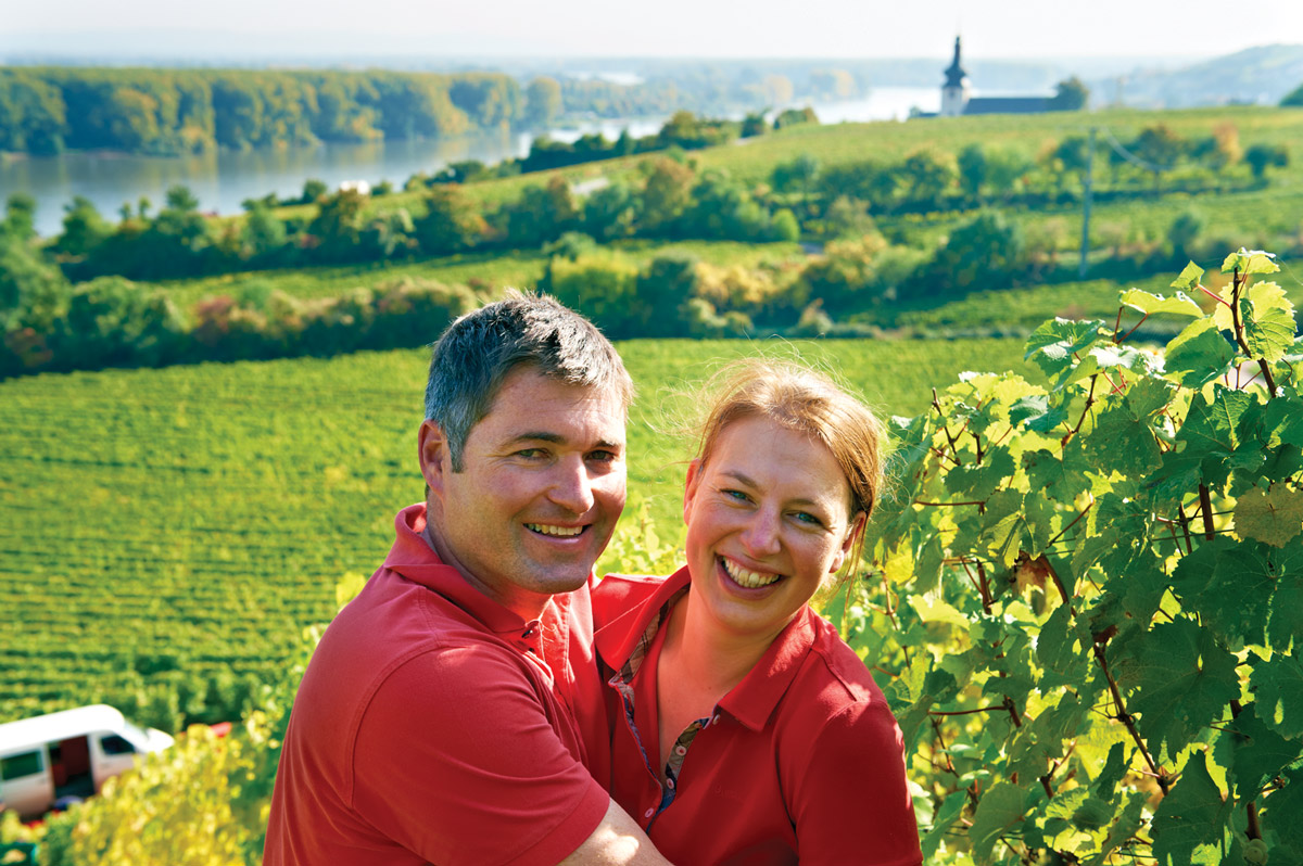 Ninth-generation winemaker Klaus Peter Keller and his wife, Julia.