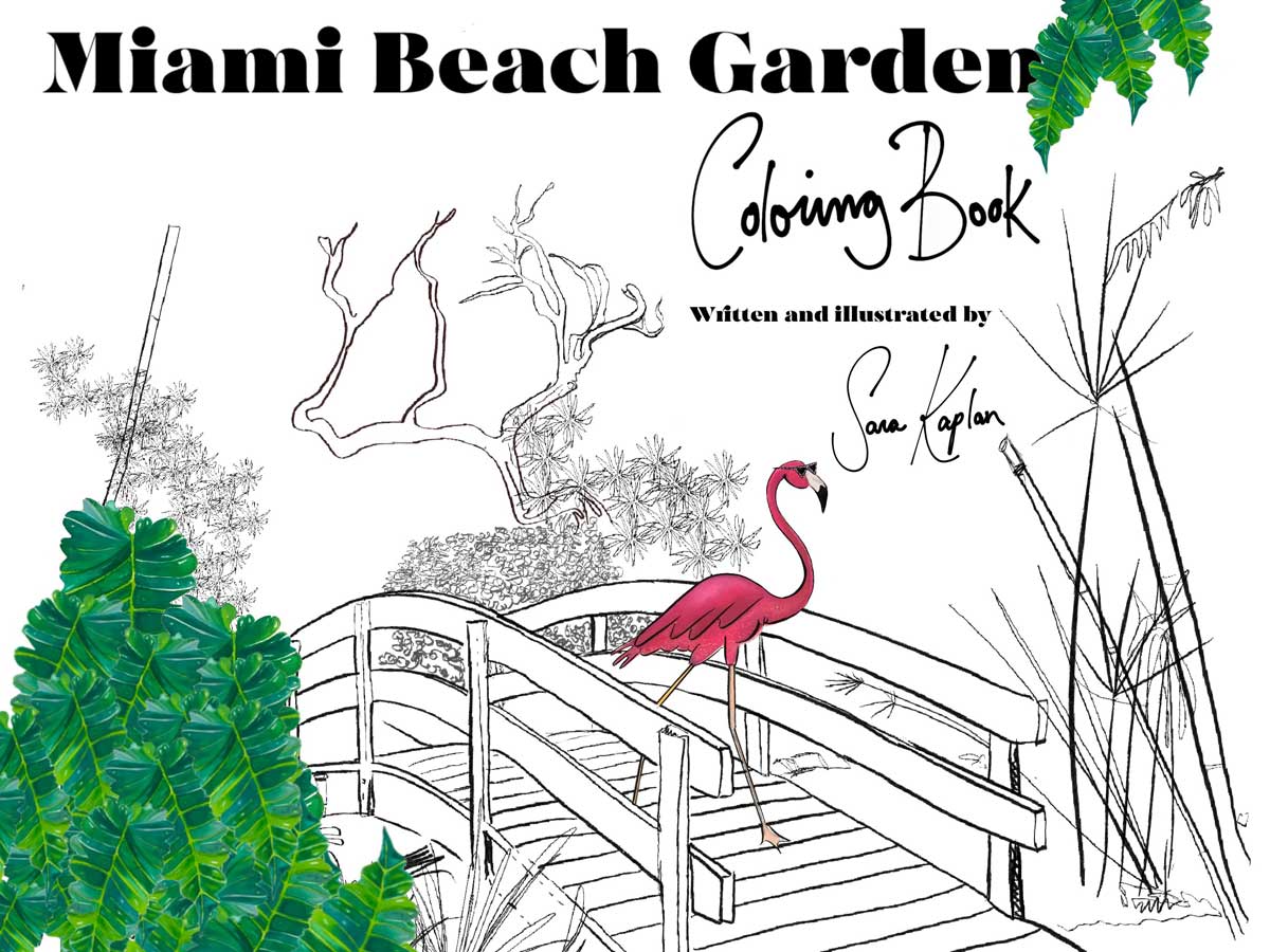 Miami Beach Garden Coloring Book