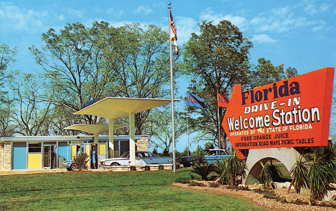 Florida Welcome Station, ca. 1960