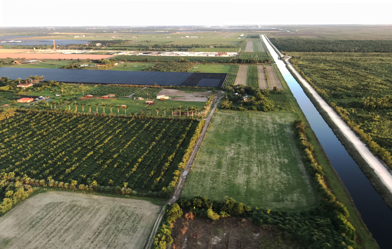 Aerial view of the Redland agricultural district