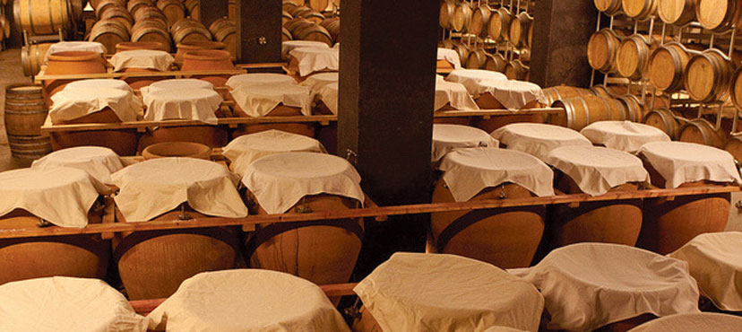 Wines stored in clay pots for six to eight months