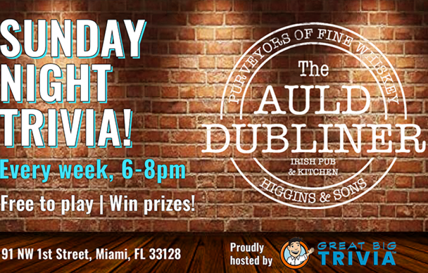 Trivia Night at The Auld Dubliner Irish Pub