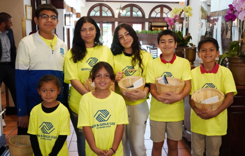 Youth members of Boys and Girls Clubs of Miami-Dade