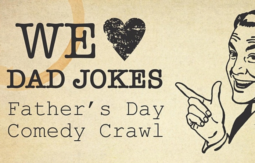 Comedy Crawl for dads in Coconut Grove