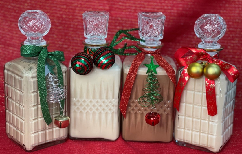 Bottles of coquito 