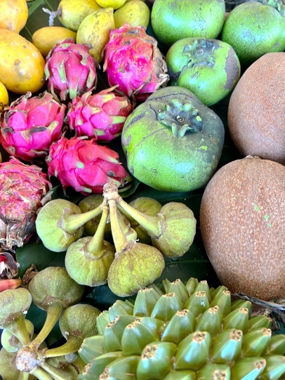 Tropical fruits and produce at Fruit and Spice Park