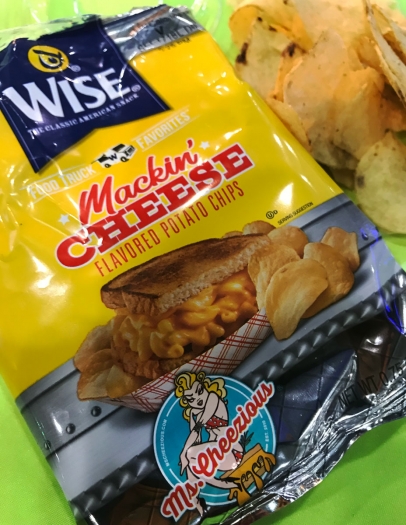 Ms. Cheezious Mackin' Cheese potato chips from Wise