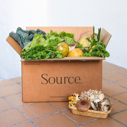 Source Miami farm box with mushrooms