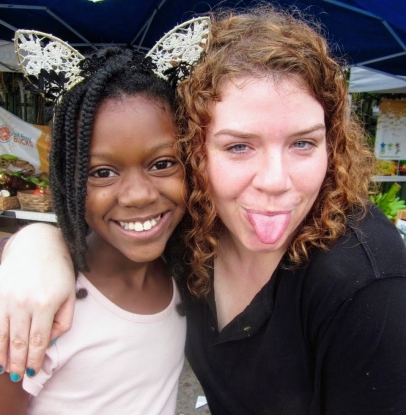 Jessica Zendell (right) with Samadhi Richardson (Photo: Urban Oasis Project)
