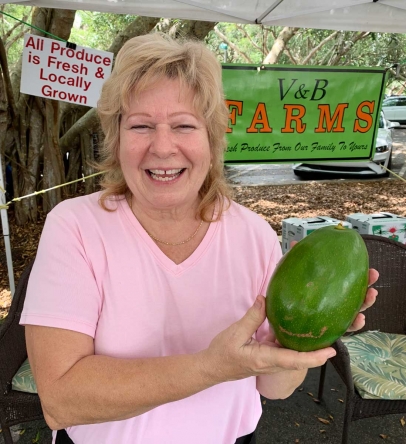Pam Vick of V and B Farms