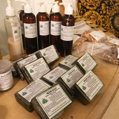 Neem soaps, shampoo and other products