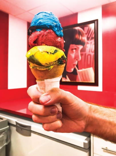 Super Hero cone at Wall's Old Fashioned Ice Cream