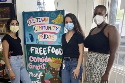 Overtown Community Fridge: Natalie Galindo, Vanessa Gomez, Fania Celestin