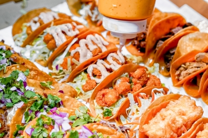 Taco platter from Talkin Tacos