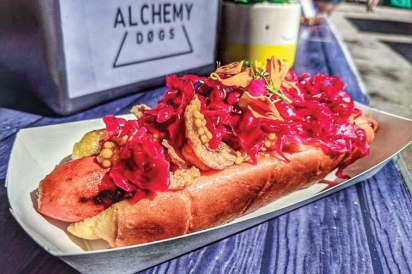 Carrot dog from Alchemy Dogs