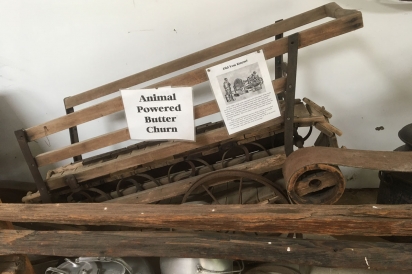 Animal-powered butter churn at the Pioneer Florida Museum