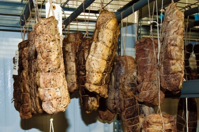 Miami Smorkers' salami and coppa aging