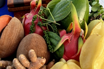 Tropical fruits used in the winning dish