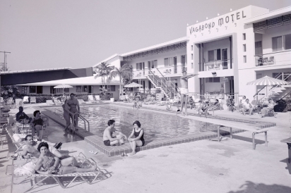 The Vagabond Motel pool 1955