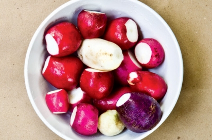radishes in a bowl