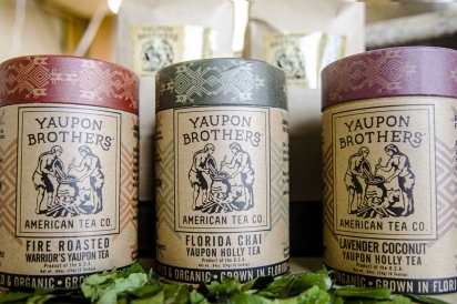 Three flavors of Yaupon Brothers tea