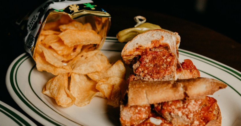 Meatball sub at Lost Boy Dry Goods