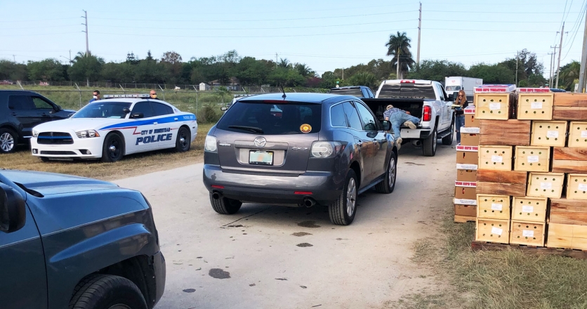 Homestead police helped manage traffic