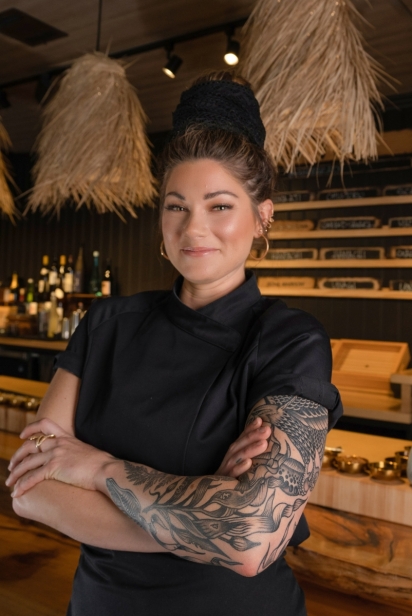  Ambrely Ouimette of Sushi | Bar is one of the country’s only female omakase chefs. 