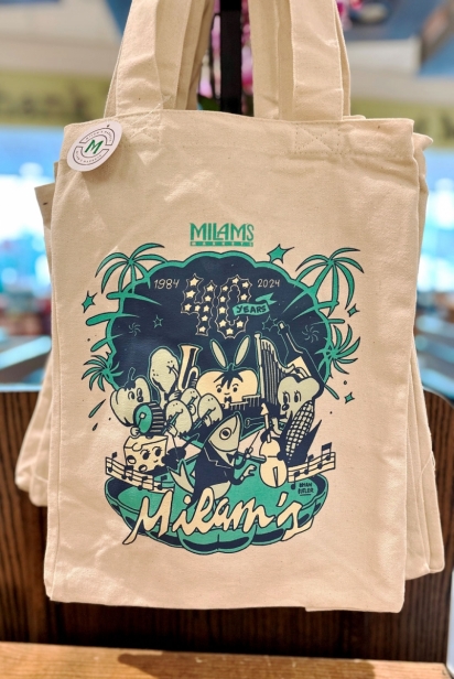 Local artist Brian Butler designed their latest tote