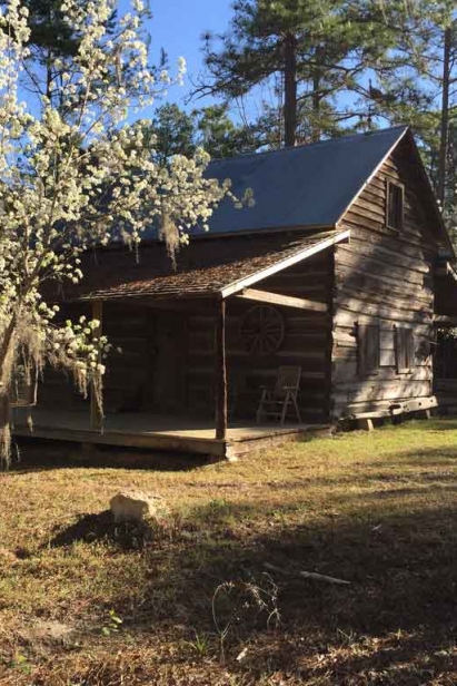 The 200-yr-old cabin Chiles' father had restored at Jubilee