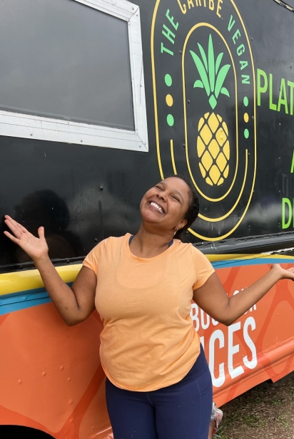 Melissa Guzman created The Caribe Vegan, a food truck selling her plant-based foods