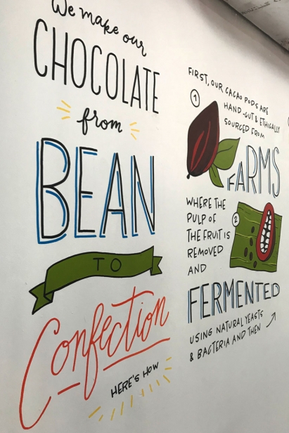 Chalk and Brush illustrated the story of bean-to-bar cacao 