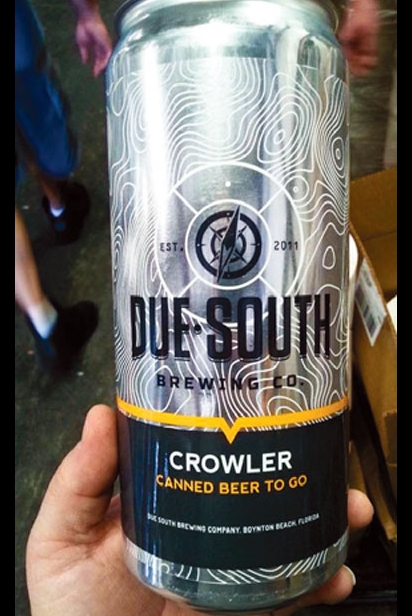 The Crowler, 32 ounces of beer
