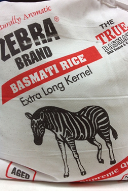Sack of basmati rice