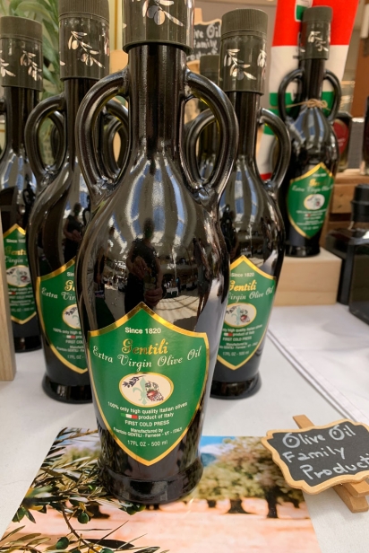 Gentili olive oil from Mr. Olive Oil, Aventura Market and Coconut Grove Foodie and Artisan Market