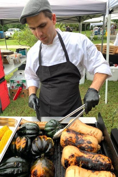 Grilled squash at GrowFest!