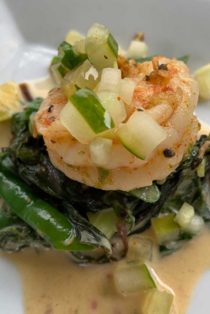 Prize-winning shrimp dish