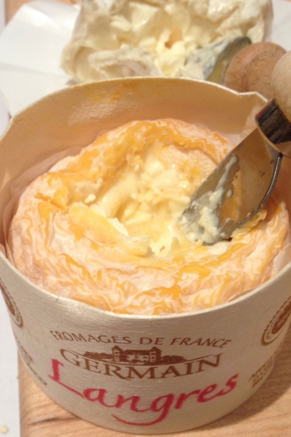 Langres cheese, from the Champagne-Ardenne area of France