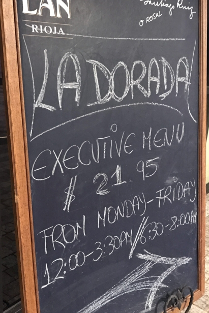 La Dorada specializes in seafood