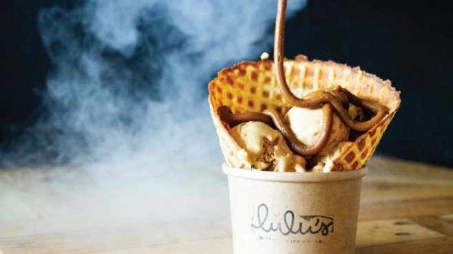 Photo: Lulu's Nitrogen Ice Cream
