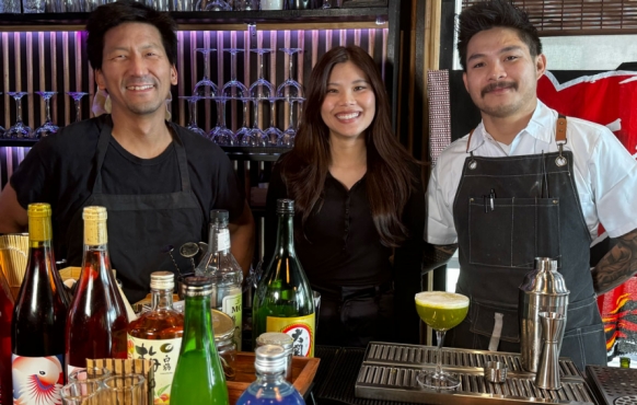 Alfred Toita, Annie Phan and Kevin Duong of MAI Sushi Tapas and Bar