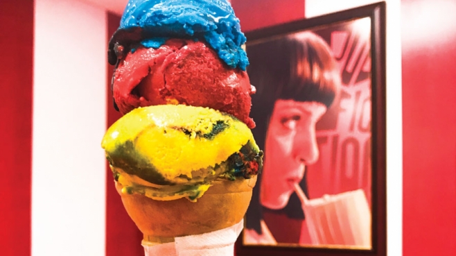 Super Hero cone at Wall's Old Fashioned Ice Cream