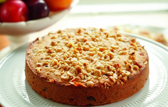 Almond Torte with Chocolate Chips
