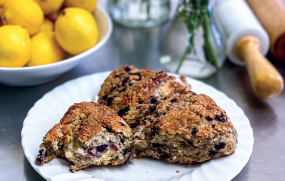 Blueberry lemon scones